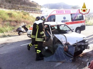 Incidente stradale a Catanzaro, un ferito