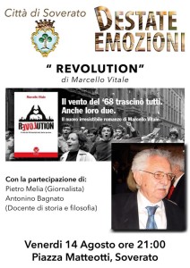 Soverato – Nuovo appuntamento “Destate” con il libro “Revolution”