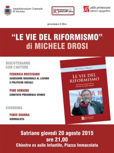 Satriano – Il 20 agosto la presentazione del libro “Le vie del riformismo”