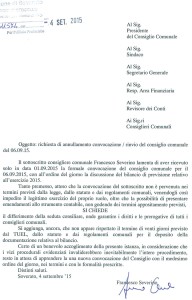 Soverato – Francesco Severino chiede il rinvio del Consiglio Comunale