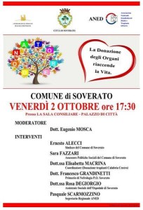 Soverato – Convegno “La donazione degli organi riaccende la vita”