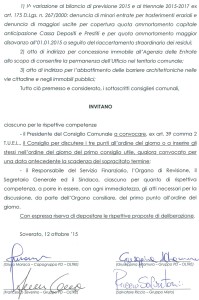 Soverato – Richiesta convocazione del Consiglio Comunale