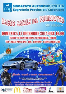 Catanzaro Lido – Domenica 13 Dicembre “Babbo Natale del Poliziotto”