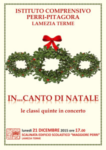 Lamezia Terme – Lunedì 21 dicembre 2015 ore 17 “In… canto di Natale”