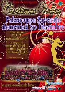 Domenica 20 dicembre “Christmas Volley 2015 al Pala Scoppa”