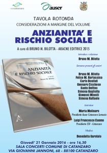 Il 21 gennaio l’Auser presenta il volume “Anzianità e rischio sociale”