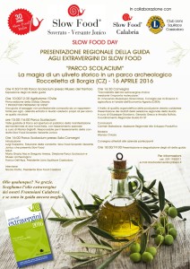 Slow Food Day il 16 aprile al Parco Scolacium con guida agli oli extravergini