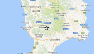 Scossa di terremoto nel catanzarese