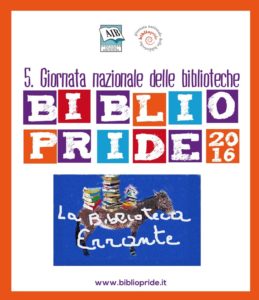 Bibliopride 2016: anche la Biblioteca Errante di Vallefiorita aderisce alla Giornata Nazionale delle Biblioteche