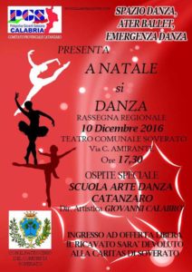 Soverato – Sabato 10 Dicembre la rassegna regionale “A Natale si Danza”