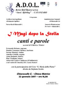 Chiaravalle – Domenica 22 Gennaio “I Magi dopo la Stella”