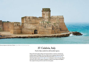 New York Times, Calabria e turismo