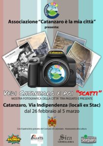 Dal 26 Febbraio al 5 Marzo la mostra fotografica Vedi Catanzaro e poi “scatti”