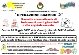 Cardinale – Raccolta straordinaria di indumenti usati, giocattoli e olio vegetale esausto