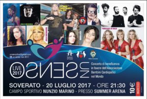 Soverato – Lunedì 17 luglio la presentazione del concerto di beneficenza “Un senso…Live 2017”