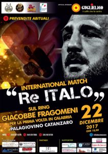 “International Match Re Italo”, al via le prevendite. Giacobbe Fragomeni ritorna sul ring