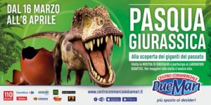 Invasione di dinosauri al Centro Commerciale Due Mari per un’avventura giurassica!