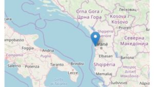 Due forti scosse di terremoto con epicentro in Albania. Sentite anche in Italia