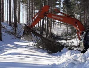 Completate a San Sostene le operazioni di messa in sicurezza della strada di montagna