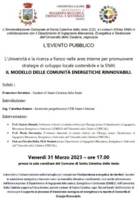 A Santa Caterina dello Ionio un incontro sulle comunità energetiche rinnovabili