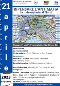 La ’ndrangheta al Nord oggetto di studio nel seminario di Unical e Ciliberto di Crotone con Lorena Di Galante