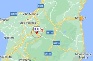 Scossa di terremoto nel vibonese