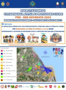 Soverato – Domenica 26 novembre esercitazione di cittadinanza attiva e protezione civile