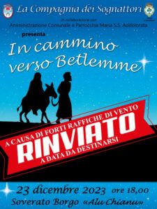 Soverato, rinviata la rappresentazione sacra “In cammino verso Betlemme”