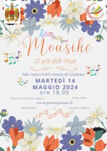 Martedì 14 Maggio a Catanzaro lo spettacolo “Mousiké. L’arte delle Muse”