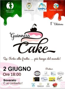 Il 2 Giugno a Soverato la prima edizione della Guinness Cake