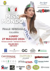 Tutto pronto a Palmi per la finale di Miss Mondo Calabria