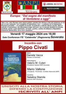 Soverato, venerdì 17 maggio incontro con Pippo Civati