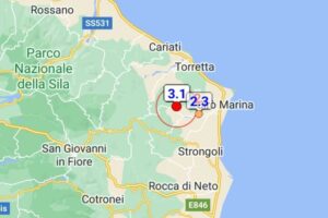 Scossa di terremoto in Calabria