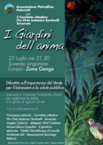 A Soverato un dibattito sull’importanza del verde “I Giardini dell’anima”