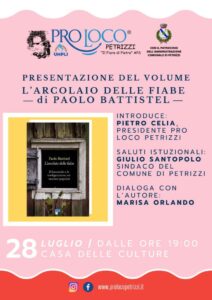 Domenica 28 luglio a Petrizzi la presentazione del saggio “L’arcolaio delle fiabe”