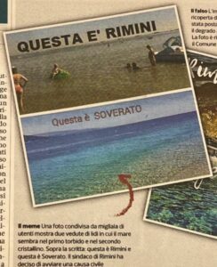 Questa è Rimini e questa è Soverato: parli male del nostro mare? E io ti querelo