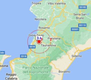 Forte scossa di terremoto in Calabria