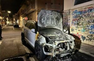 Intimidazione ad un’emittente televisiva, incendiata l’auto aziendale