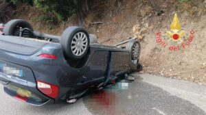 Incidente sulla SS109, un ferito trasportato in ospedale