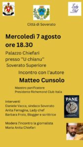 Mercoledì 7 agosto a Soverato Superiore la presentazione del libro “Il Pane in 101 domande e ricette”