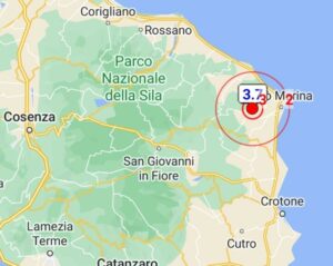 Serie di scosse di terremoto in Calabria