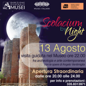 Stasera apertura del Museo Scolacium dalle 20 fino a mezzanotte