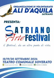 Soverato, dal 18 al 20 settembre la seconda edizione dell’”Arte Festival – Il festival …da un altro punto di vista-”