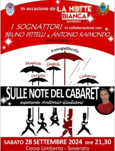 Soverato, in occasione della Notte Bianca il mini show “Sulle note del cabaret”