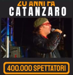 Vasco Rossi: “20 anni fa c’era l’indimenticabile Catanzaro!”