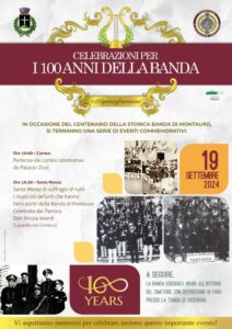 Il 19 settembre i festeggiamenti per i 100 anni della Banda di Montauro