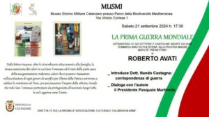 Sabato 21 settembre a Catanzaro la presentazione del libro “La prima guerra mondiale”