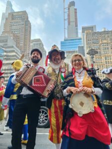 Giangurgolo al Columbus Day sulla Quinta Avenue di New York