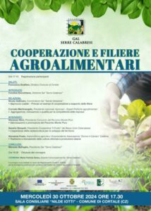 Il 30 ottobre a Cortale un convegno su “Cooperazione e filiere agroalimentari”