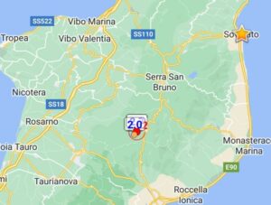 Scossa di terremoto in Calabria